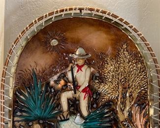 Metal Art Mexico Lighted Scene 36 x 26 x 4in HxWxD