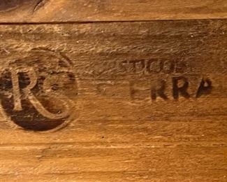 1pc Reclaimed Wood Rustic Nightstand Multi Color Distressed Rústicos de la Sierra 24 x 21 x 17.5in HxWxD