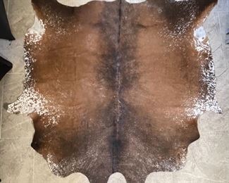 #2 Real Cowhide Rug 76 x 78in