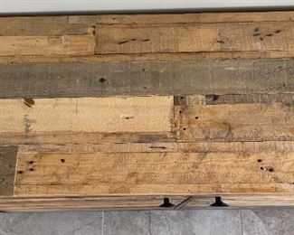 Rustic Wood Sideboard Buffet AV Cabinet 34 x 80 x 18.5in HxWxD