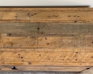 Rustic Wood Sideboard Buffet AV Cabinet 34 x 80 x 18.5in HxWxD