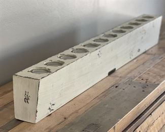 Magnolia Rustic Sugar Mold Candle Holder 5x 39.5 x 3.25in HxWxD