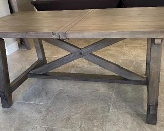 Rustic Dining table w/ 4 Chairs Table: 30. 5 x 40 x 76-96in