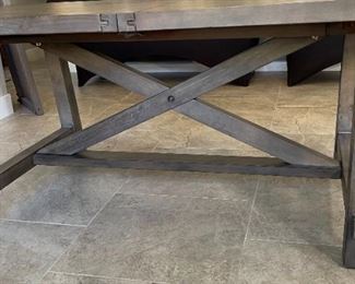 Rustic Dining table w/ 4 Chairs Table: 30. 5 x 40 x 76-96in