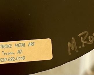 Metal Art M. Rosing Cow Skull SUNSTROKE 16.5 x 15in