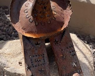 Mexican Rustic Metal Art Siesta 17 x 13 x 20in HxWxD