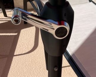 Red Patio Umbrella No Base 9 foot diameter