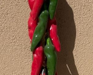 Ceramic Peppers 20in long
