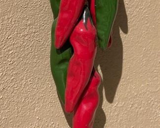 Ceramic Peppers 20in long