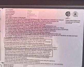 Propane Patio Fire Table 25 x 29.5 x 29.5in HxWxD