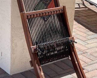 As-IS Brommo Folding Rope Lounge Chair 34 x 19 x 33in HxWxD