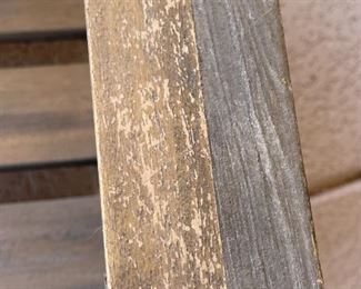 2pc Christopher Knight Acacia Wood Chairs PAIR 36 x 31 x 29.5in HxWxD