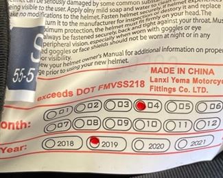 Small Yema YM-627 Motorcycle Helmet Small