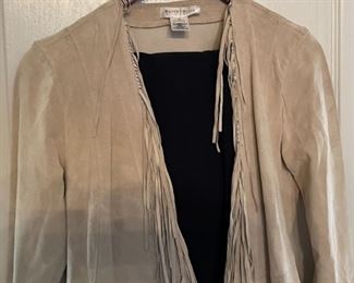 White House Black Market Fringed Jacket Xtra Small