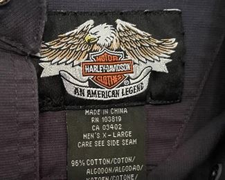 Harley Davidson Button Up Shirt #3 XL