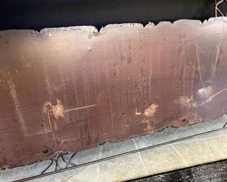 Rustic Longhorn Metal Art Candle Holder 28x69x4in HxWxD