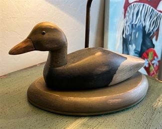 \Duck decoy Table Lamp 19x11x6in HxWxD