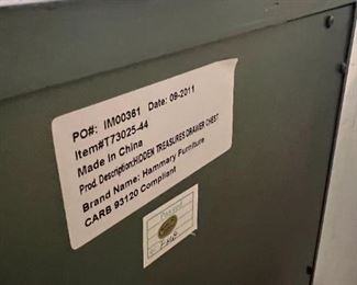 Farmhouse Blue Weather Dresser Hidden Treasures Drawer Chest 32x44x18in HxWxD