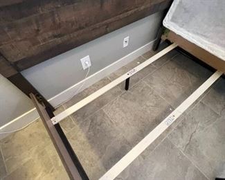 Queen Crown Mark Rustic Panel Wood Bed w/ Revive mattress Frame: 57.5 x 64 x 83.5in<BR>Mattress: 60 x80in