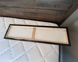 Signed Farm Landscape Painting 12x 44x .5in HxWxD