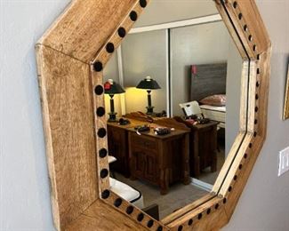Austin Octagon Stud Mirror 36 x 36 x 1 in HxWxD