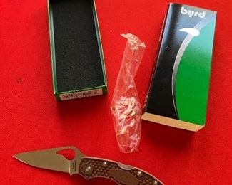 Byrd Meadowlark 2 Folding Knife 2.96" Stainless Blade Brown 2.96" Stainless Blade