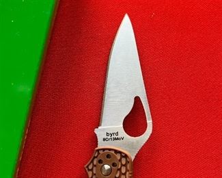 Byrd Meadowlark 2 Folding Knife 2.96" Stainless Blade Brown 2.96" Stainless Blade