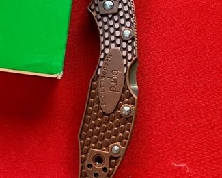 Byrd Meadowlark 2 Folding Knife 2.96" Stainless Blade Brown 2.96" Stainless Blade