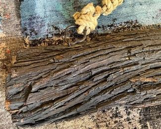 Rustic Mesquite Branch Cowgirl Carving Decor Sign 14.5 x 48x 5in HxWxD