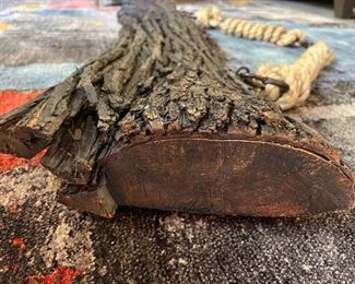 Rustic Mesquite Branch Cowgirl Carving Decor Sign 14.5 x 48x 5in HxWxD