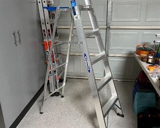 Werner 6ft Aluminum Ladder Advanced Performance 250 pound 6 foot ladder 74 x 16in