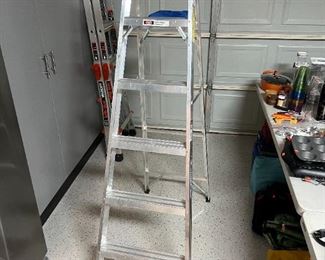 Werner 6ft Aluminum Ladder Advanced Performance 250 pound 6 foot ladder 74 x 16in