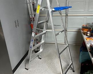 Werner 6ft Aluminum Ladder Advanced Performance 250 pound 6 foot ladder 74 x 16in