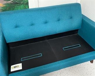 Allie Jade 8in Contemporary Sofa Couch 33 x 64 x 35in HxWxD