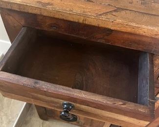 Rustic Reclaimed Wood Slender Console Cabinet 39.75 x 60 x 13in HxWxD