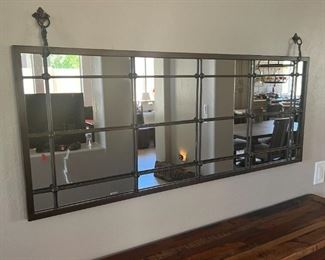 Rustic Iron framed Mirror 19.75x 49.5 x 1in HxWxD