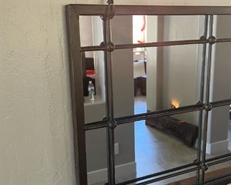 Rustic Iron framed Mirror 19.75x 49.5 x 1in HxWxD