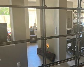 Rustic Iron framed Mirror 19.75x 49.5 x 1in HxWxD