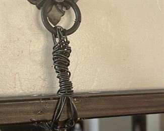 Rustic Iron framed Mirror 19.75x 49.5 x 1in HxWxD