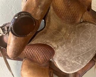 Western saddle Made In Mexico Decor 20 x 20in
