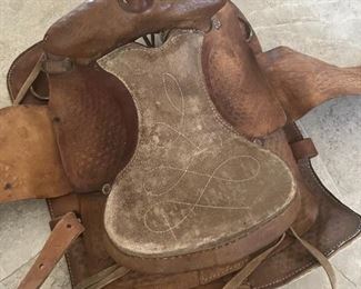 Western saddle Made In Mexico Decor 20 x 20in
