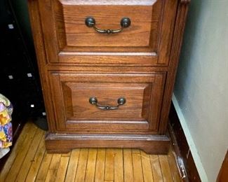 Wood file cabinet