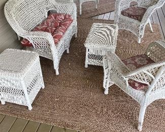 Wicker patio set