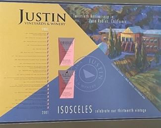 Justin Vineyards & Winery Framed Print Frame: 31 x 43in
