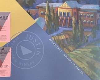 Justin Vineyards & Winery Framed Print Frame: 31 x 43in