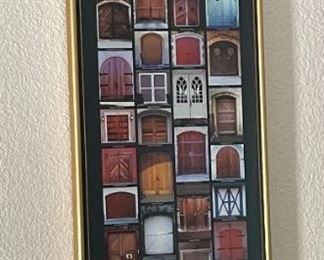 Winery Doors of Sonoma Framed Print 36.25 x 12.25in