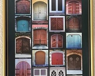 Winery Doors of Sonoma Framed Print 36.25 x 12.25in
