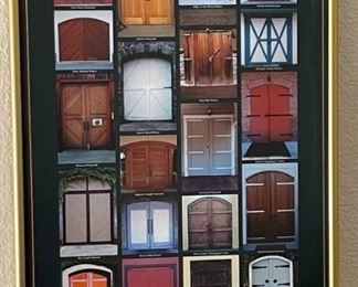 Winery Doors of Sonoma Framed Print 36.25 x 12.25in