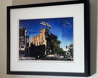 Signed Print Hotel Monte Vista Frame: 17.25 x 21.25in