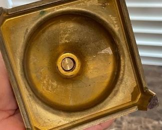 2pc Brass Candle Holders 9.5 inches high